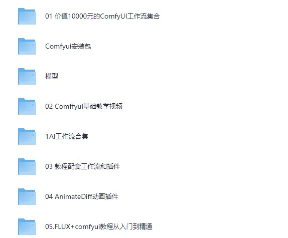 《AI-Comfyui工作流+FLUX模型视频教程合集 (附配套课件) - 我爱阅读-我爱阅读